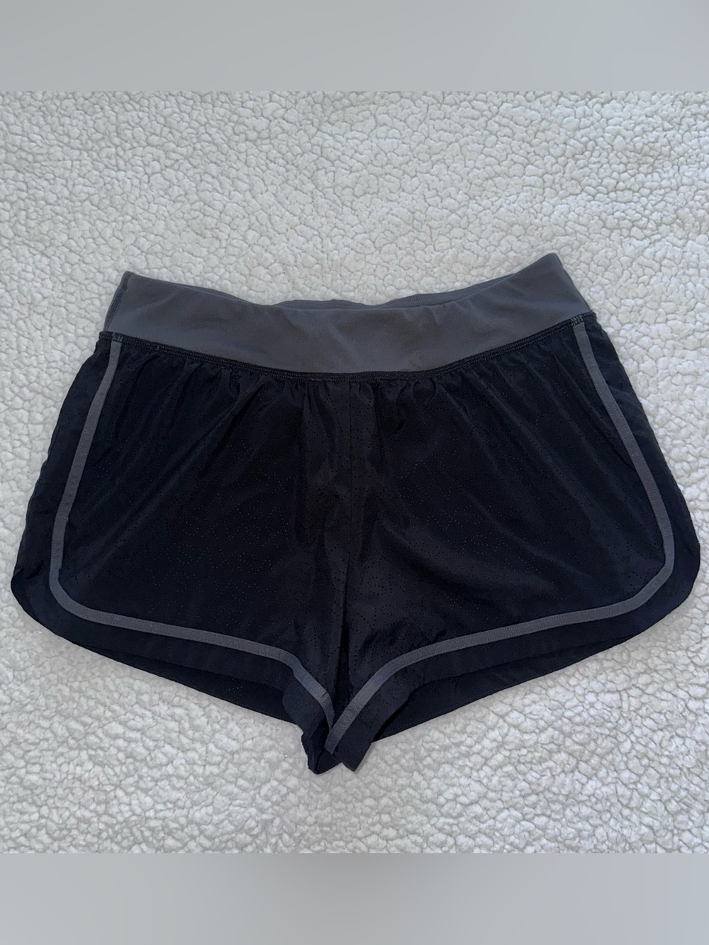 Victoria's Secret VSX Sexy Sport Made Sexy black grey athletic gym shorts M